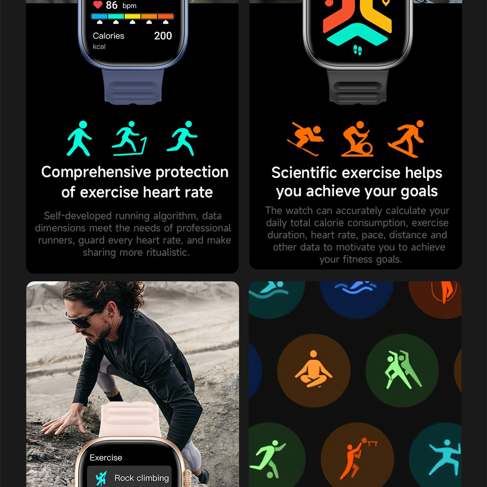 Relógio inteligente desportivo - Smartwatch Custom avaliação e preço